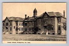 Wahpeton ND-North Dakota, Grade School, Exterior, Vintage Postcard picture