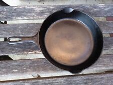 Antique GRISWOLD No. 8 Small Logo Cast Iron Skillet 704F Good Condition picture