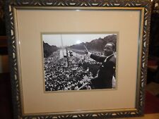 FRAMED DR. MARTIN LUTHER KING JR. MLK  B&W PHOTO IN VINTAGE GOLD FRAME 17