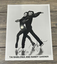 Vintage Tai Babilonia and Randy Gardner Signed Autographed Press Release Photo  picture