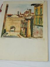 Vintage T/N CRISTOFORO COLOMBO Menu Farewell Lunch FIRST CLASS 1960 picture