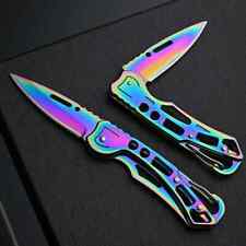 5.9 inches Pocket Multicolored Keychain Folding Knife, Sharp Blade picture