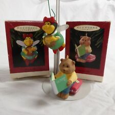 Hallmark Keepsake Christmas Lot of 2 Ornaments Mom & Dad to Be Vintage 1993 1995 picture