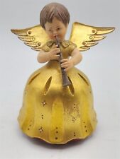Vintage Reuge Swiss Music Box Anri Angel with horn - Gold Leaf picture