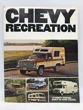 1976 CHEVY RECREATION Truck Van RV Dealer Sales Catalog Specs Options Brochure picture