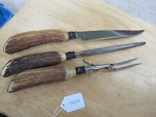 Vintage Lamson Stag Handle knife  Carving set (lot#13824) picture