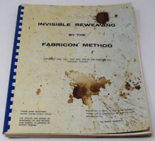 1959 Invisible Reweaving By The Fabricon Method Chicago Illinois Book picture