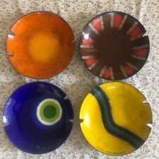 RAYMOR Vintage 'Studio Group' Signed Italian Made Ashtrays - Lot of 4 picture