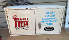 Vintage Auto Shop Parts Cabinet “The Right Stuff” Glanzmann Subaru Jenkintown PA picture