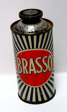 Brasso Metal Polish No 6 Vintage 6.5 Fl. Oz. Tin 50's Reckitt & Colman England picture