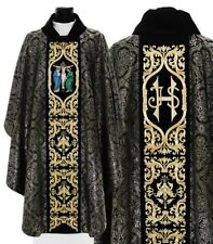 Black Gothic Chasuble with stole 