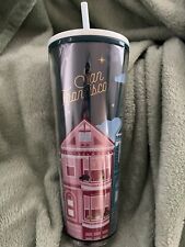 Starbucks San Francisco Painted Ladies Large Venti Cold Cup Tumbler w/ Straw NEW picture