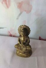 Amitabha Buddha Brass Statue Handmade Gold Tone Brass. picture