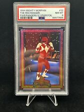 RED RANGER Power Foil 1994 Mighty Morphin Power Rangers Series 1 #32 PSA 8 picture
