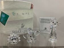 Swarovski Crystal Figurine Set Of Three Starter Set Clear 7606 100 000 MIB W/COA picture