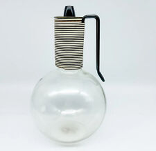 Vintage Mid Century Pyrex Weico Glass Carafe Pitcher Black & White With Lid picture
