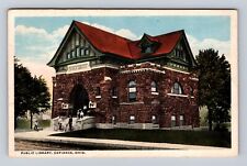 Defiance OH-Ohio, Public Library, Antique Vintage Souvenir Postcard picture