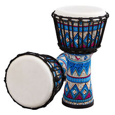 Djembe African Hand Drum Goat Skin Drumhead Percussion Musical Instrument T5P1 picture