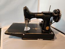 1939 Vintage Singer 221 Portable Electric Sewing Machine Featherweight W/Case  picture