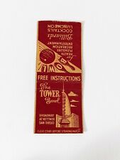 The Tower Bowl, San Diego, California 1940s Matchbook Cover picture