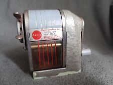 Vintage 1930s Art Deco Apsco Premier Portable Pencil Metal Enamelware Sharpener picture