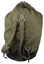 Genuine German Army Seasack Duffel Bag Shoulder Straps Olive Backpack Lockable picture