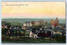 Syracuse New York NY Postcard Bird's Eye View Of Syracuse University 1908 Trees picture