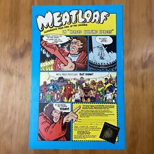 Vintage Meatloaf Marvel Print Ad Poster Authentic Orpheum Records Promo Art 1987 picture