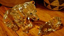 Faux Crystal Polar Bear Figurines Set Of 2 picture