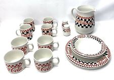 Vintage Gibson Coca-Cola 15 pcs. White and Black Checkered 1996 picture