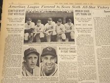 1941 JULY 8 NEW YORK TIMES - AMERICAN LEAGUE FAVORED IN ALL-STAR GAME - NT 5153 picture