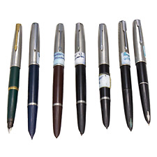 Parker Fountain Pen Lot Sampler - 2x 61 MkII,  2x 51 Vacuumatic, 45,  2x 21 picture