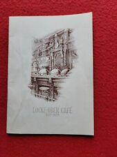 Vintage History Booklet Locke-Ober Cafe picture
