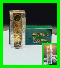 Stunning Unusual Vintage Roller Strike Petrol Lighter With Box - Working Cond.  picture