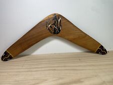 Australian Wooden Boorahbee Boomerang Hand Painted Kangaroo picture