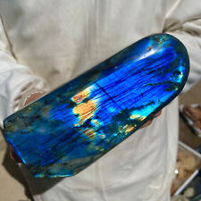 3lb Large Natural Labradorite Quartz Crystal Display Mineral Specimen Healing picture