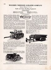 1928 Western Wheeled Scraper Road Construction Elevating Graders Print Ad 30 picture