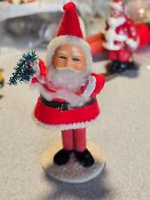 Paper mache Santa with tree, unmarked post war. picture