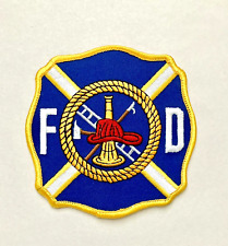 Firefighter Fireman Fire Department FD Embroidered Uniform Patch Scramble New picture