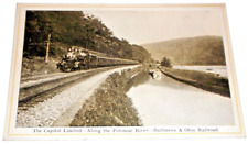 1920's B&O BALTIMORE & OHIO CAPITOL LIMITED POTOMAC RIVER UNUSED POST CARD picture