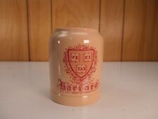 Harvard University Vintage Mug Coffee Cup VERITAS Logo .Beige , Burgundy Ceramic picture