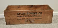 Antique Atlas Powder Co 50# Pellet Powder Explosives Crate Wilmington, Delaware  picture