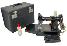 1952 Singer Featherweight Model 221 678-3B Sewing Machine w/ Case and Foot Pedal picture