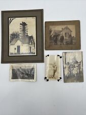 Lot of 1920’s Photographs Antique Family Dogs House Women Relaxing Masonry Farm picture