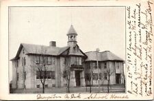 VINTAGE POSTCARD DRAYTON NORTH DAKOTA SCHOOL HOUSE UNDIVIDED BACK 1906-1907 picture