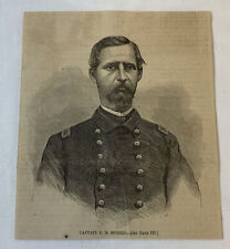 1864 magazine engraving ~ CAPTAIN C.M. MORRIS Union, Civil War picture
