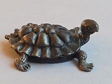 HUDSON Fine Pewter ~ Tortoise ~ Turtle ~ NICE DETAIL ~ VINTAGE c1970's picture