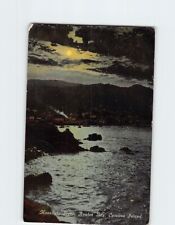 Postcard Moonlight Scene Avalon Bay Catalina Island California USA picture