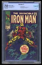 Iron Man (1968) #1 CBCS FN/VF 7.0 Origin Retold Stan Lee Marvel 1968 picture