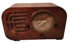 Rare Vtg Croydon 136 by Detrola Wooden Case Tube Radio All Original Good Cond picture